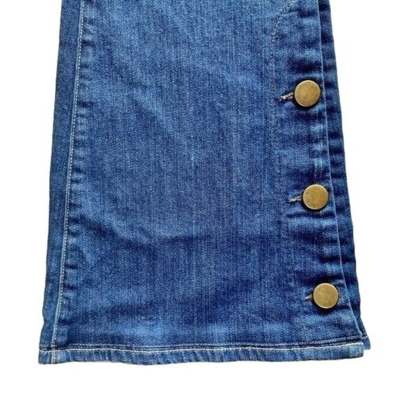 Elizabeth and James Jefferson Button Up Flare Jeans Mid Rise Medium Wash Size 25 - Picture 11 of 14